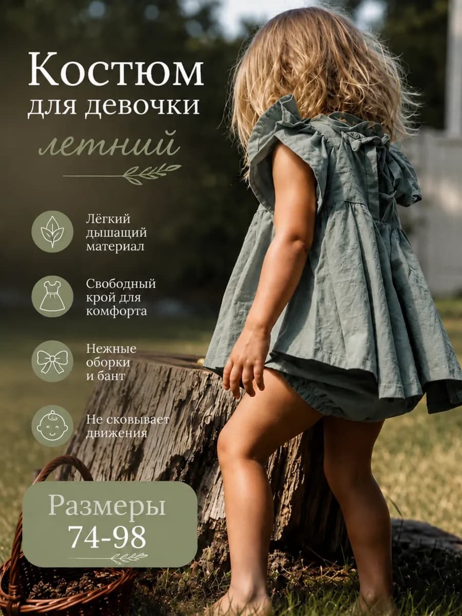 Костюм летний с шортами