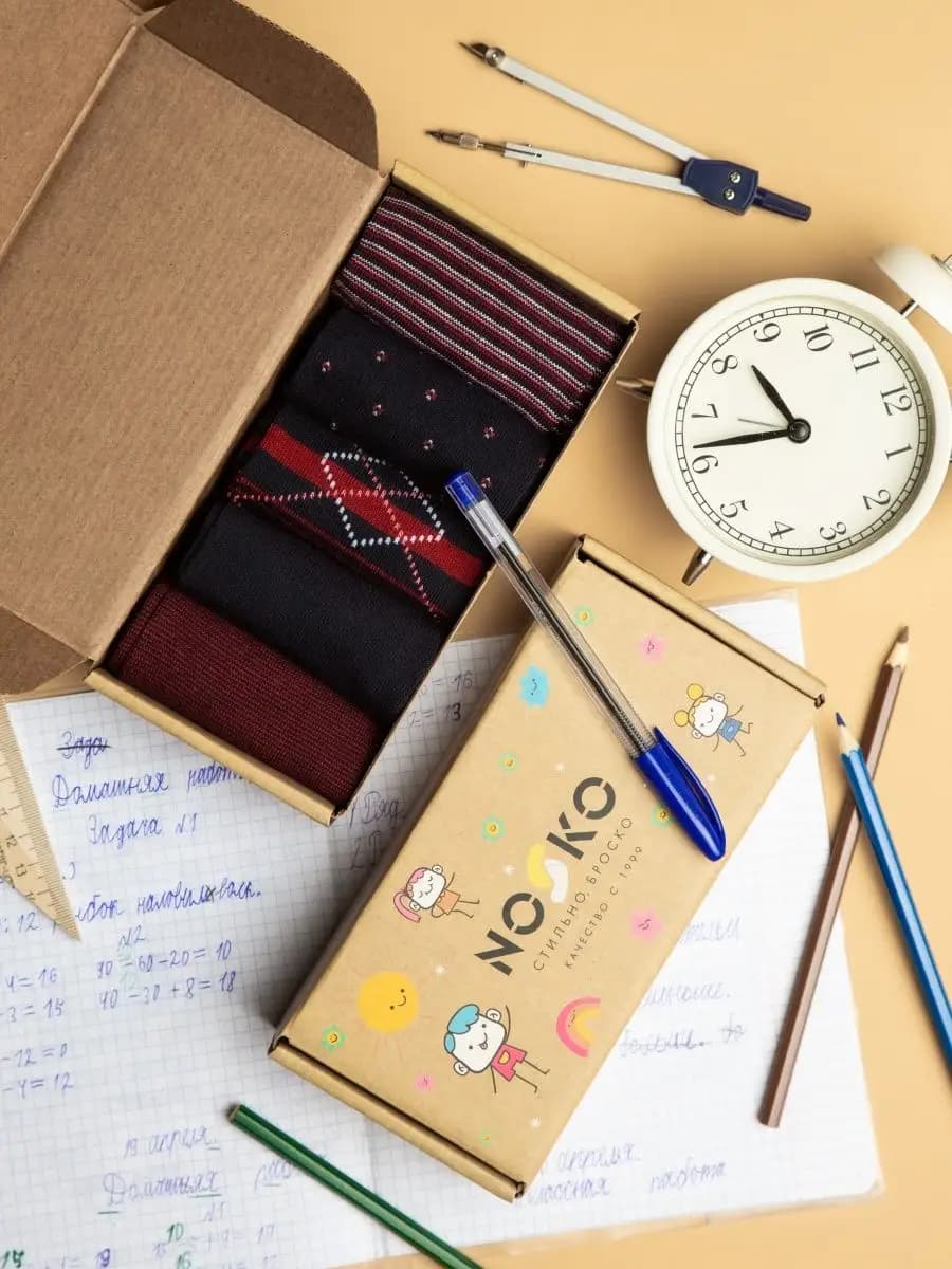 Высокие носки 5 пар - фото 1