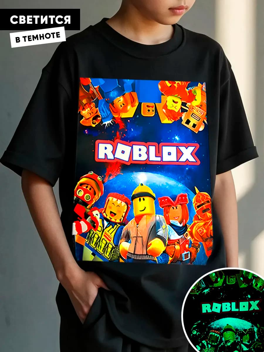 Детская футболка с принтом Роблокс