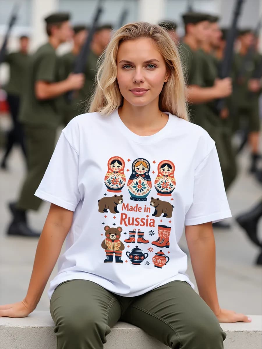 Футболка белая с принтом модная хлопок оверсайз