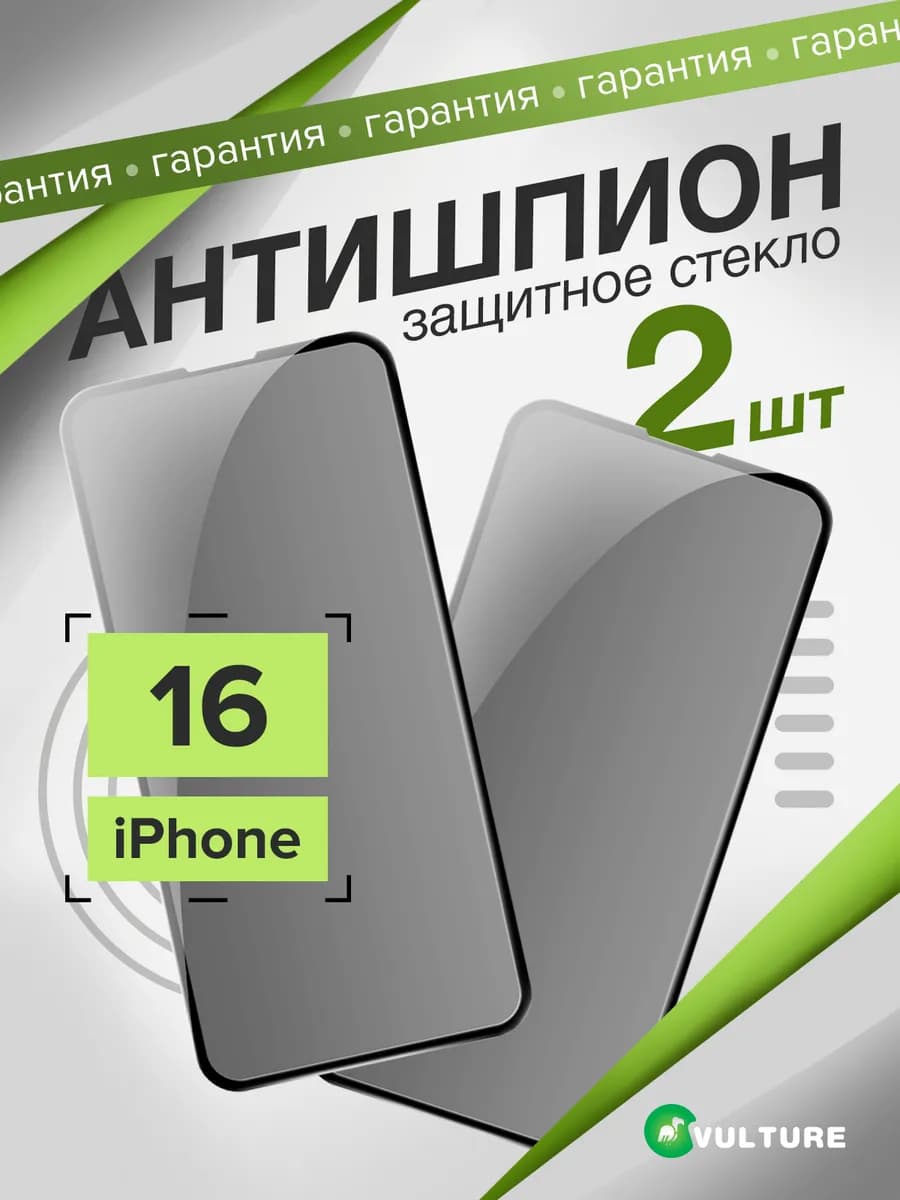 Стекло Iphone 16 антишпион