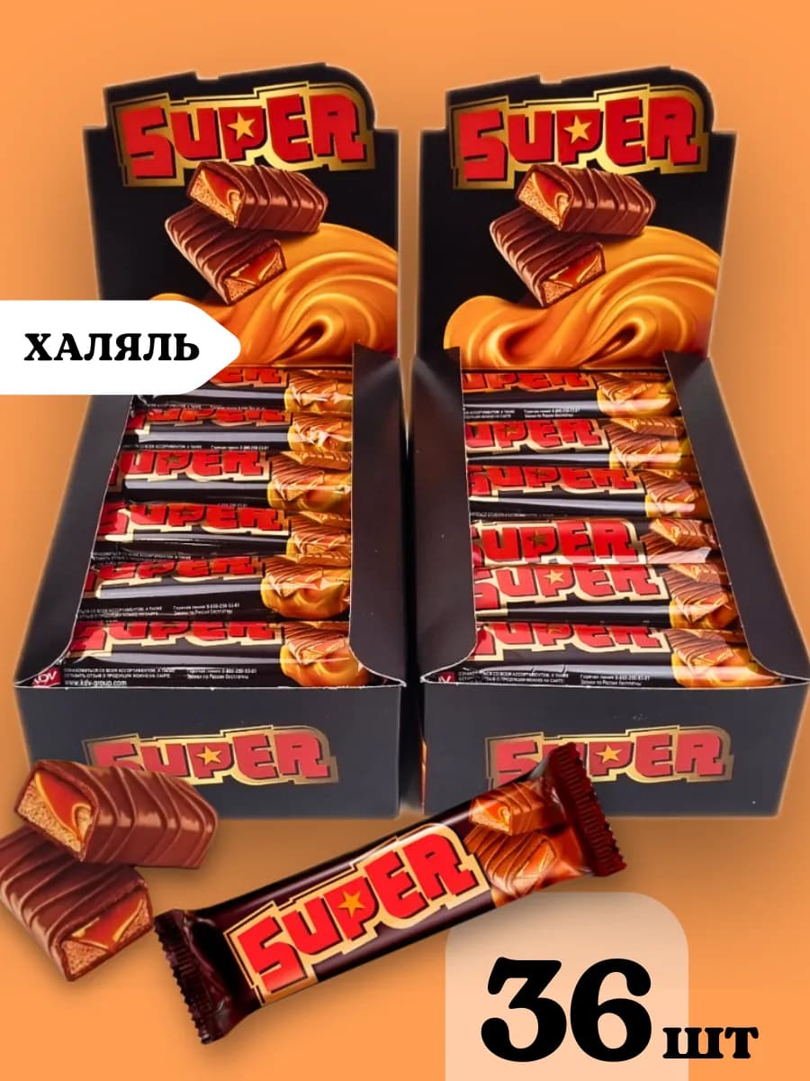 Шоколадный батончик Супер Super 36шт