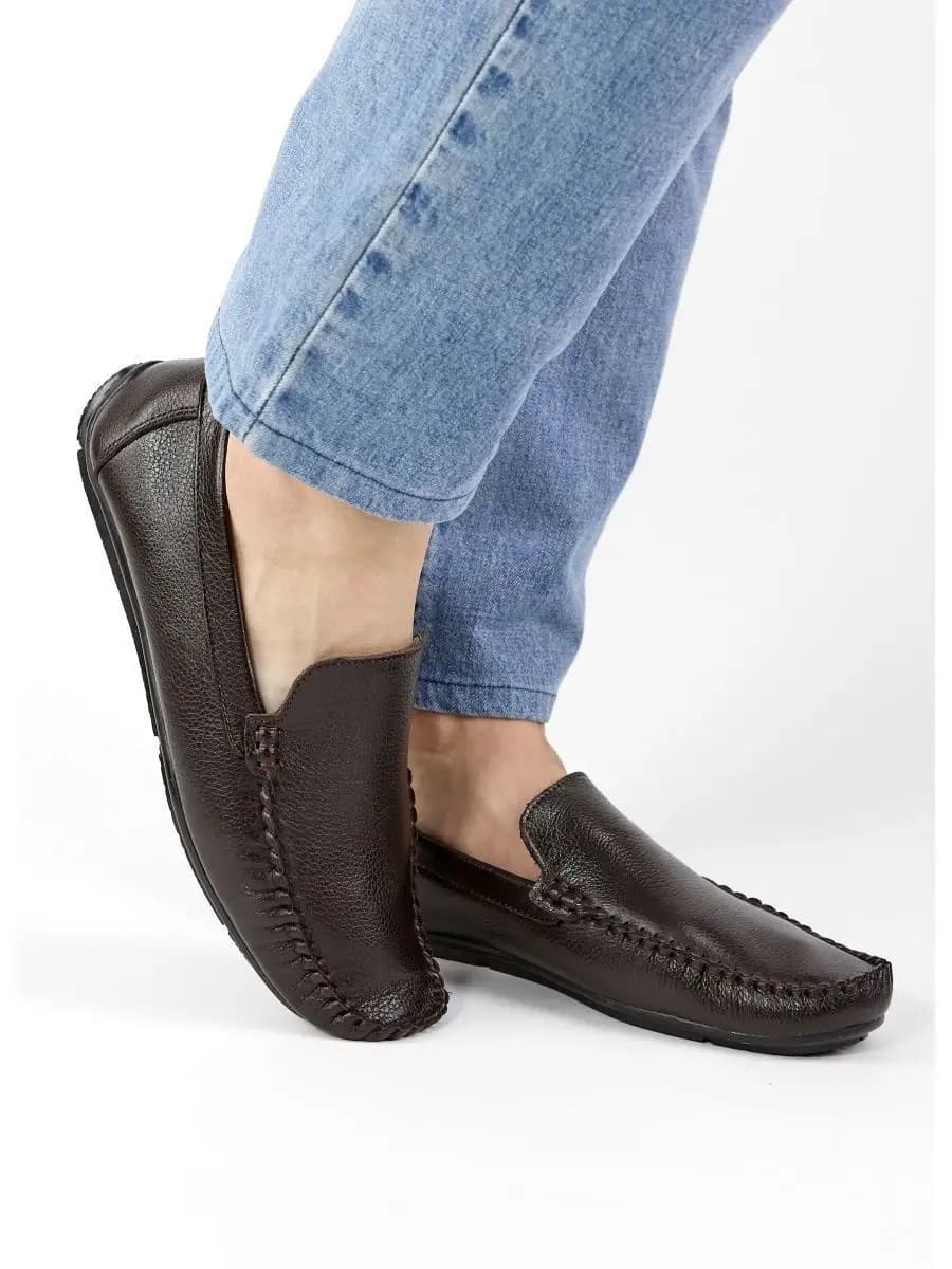 Мокасины мужские осенние кожаные