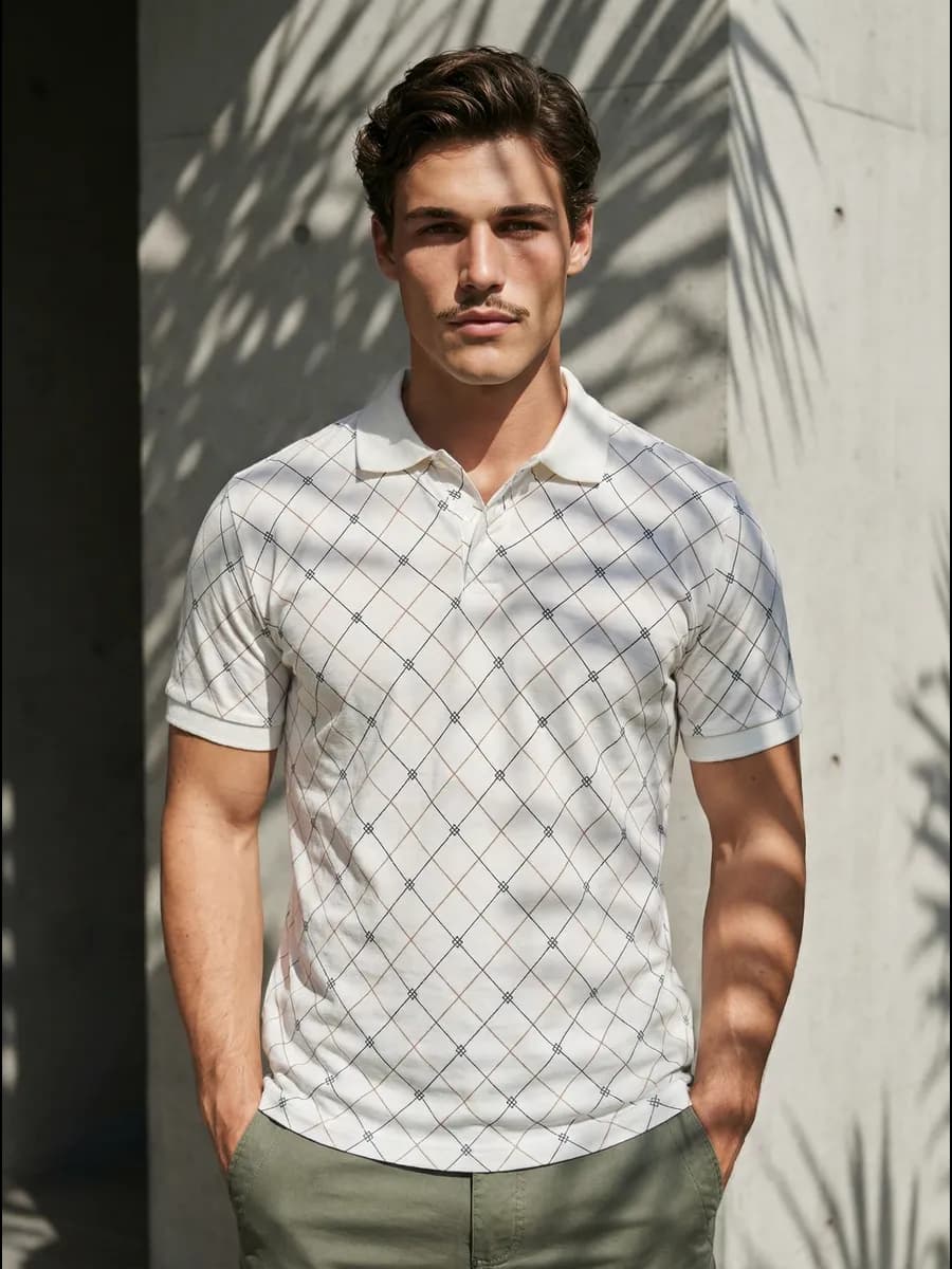 Футболка поло базовая с коротким рукавом