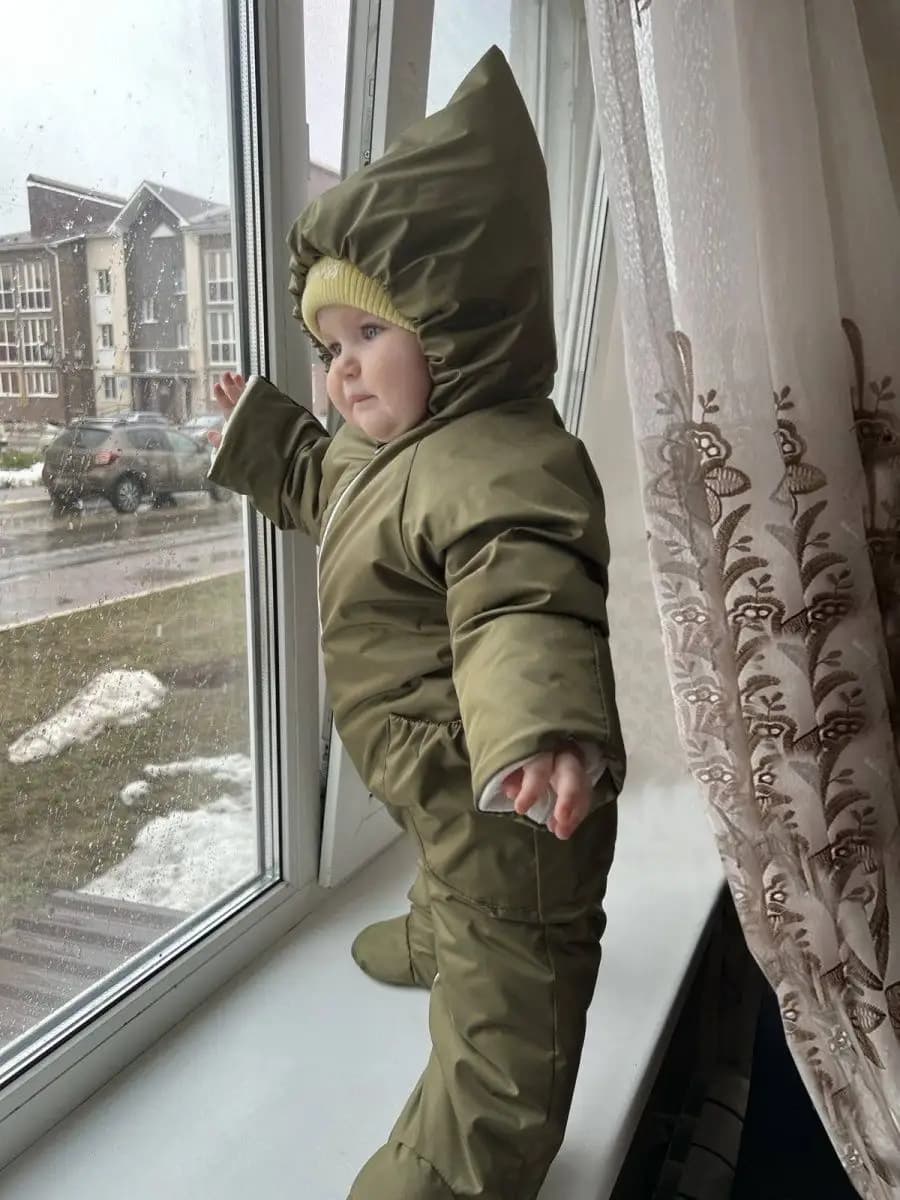 Комбинезон для новорожденных весенний