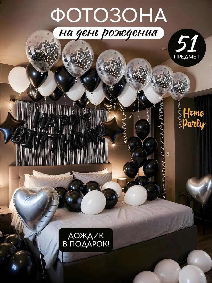 Воздушные шары на день рождения фотозона