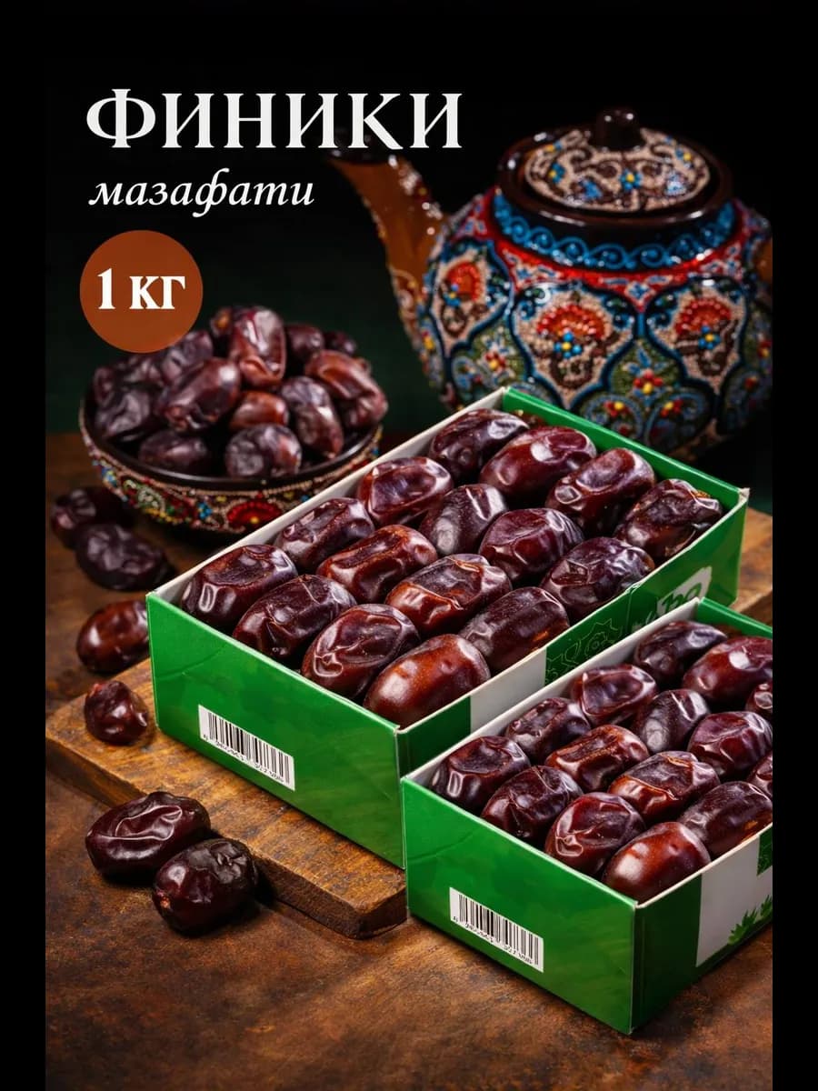 Финики мазафати Иранские без сахара 1000 гр