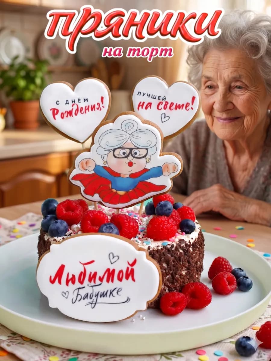 имбирные пряники на торт