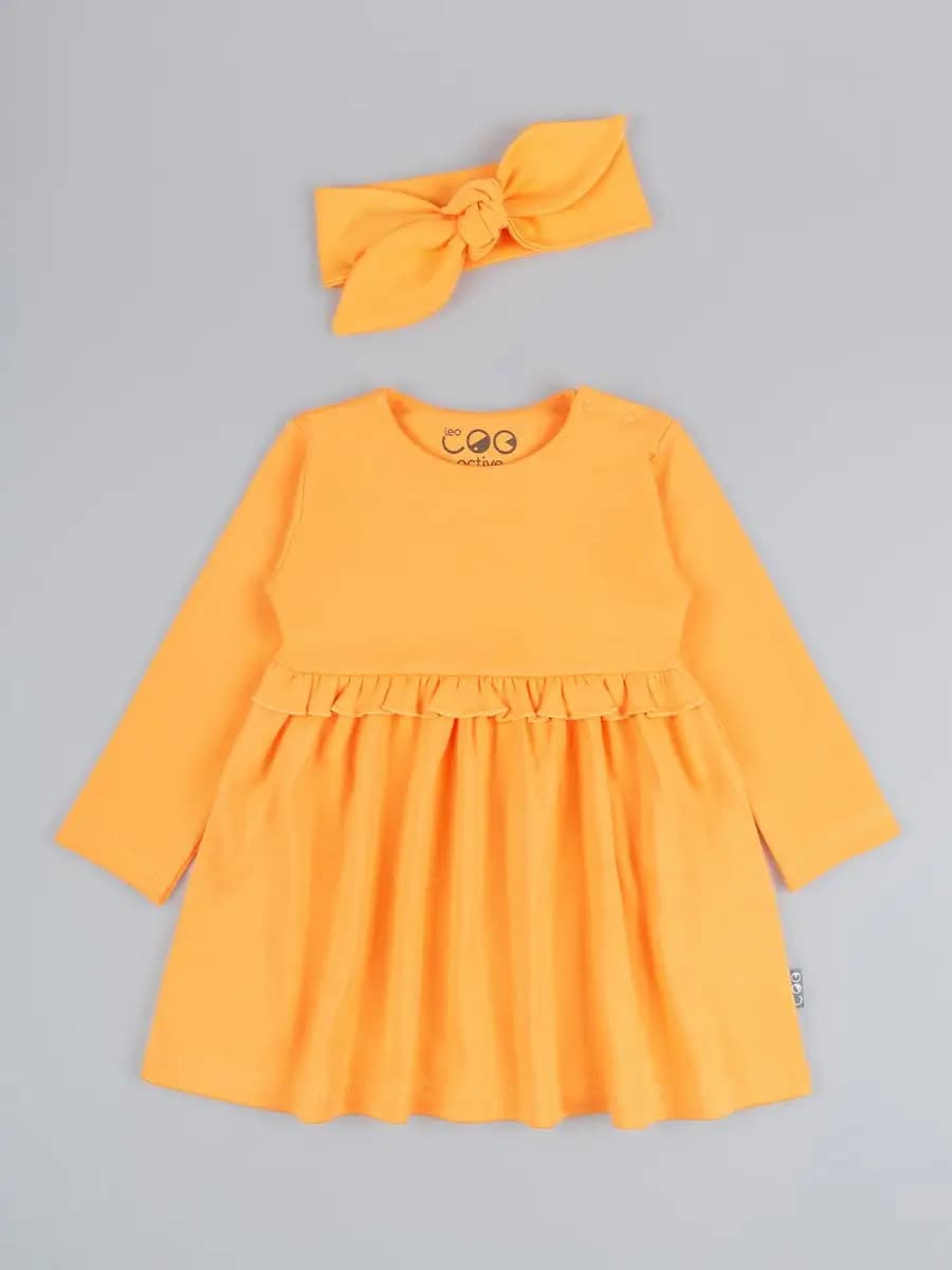 Платье для девочки с длинным рукавом