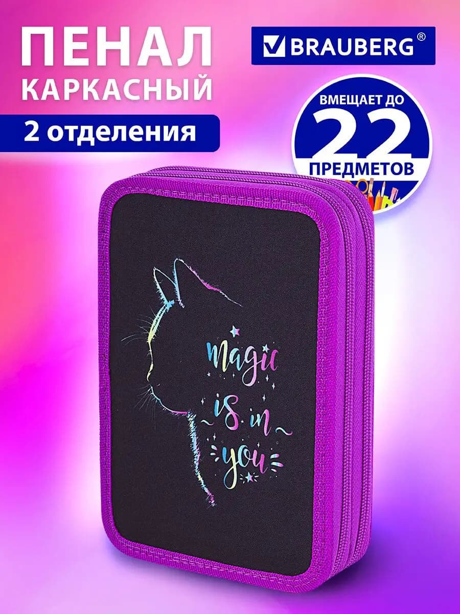 Пенал школьный для девочки подростка для ручек, карандашей