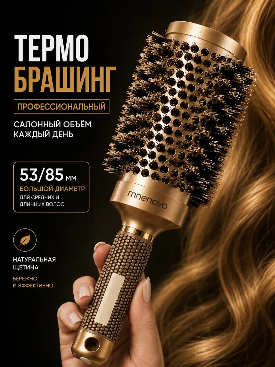 Расческа для волос брашинг круглая