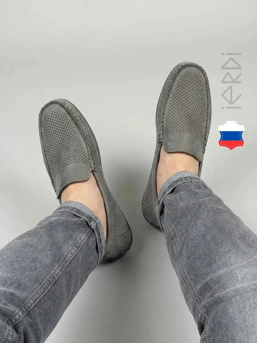 Мокасины натуральный нубук