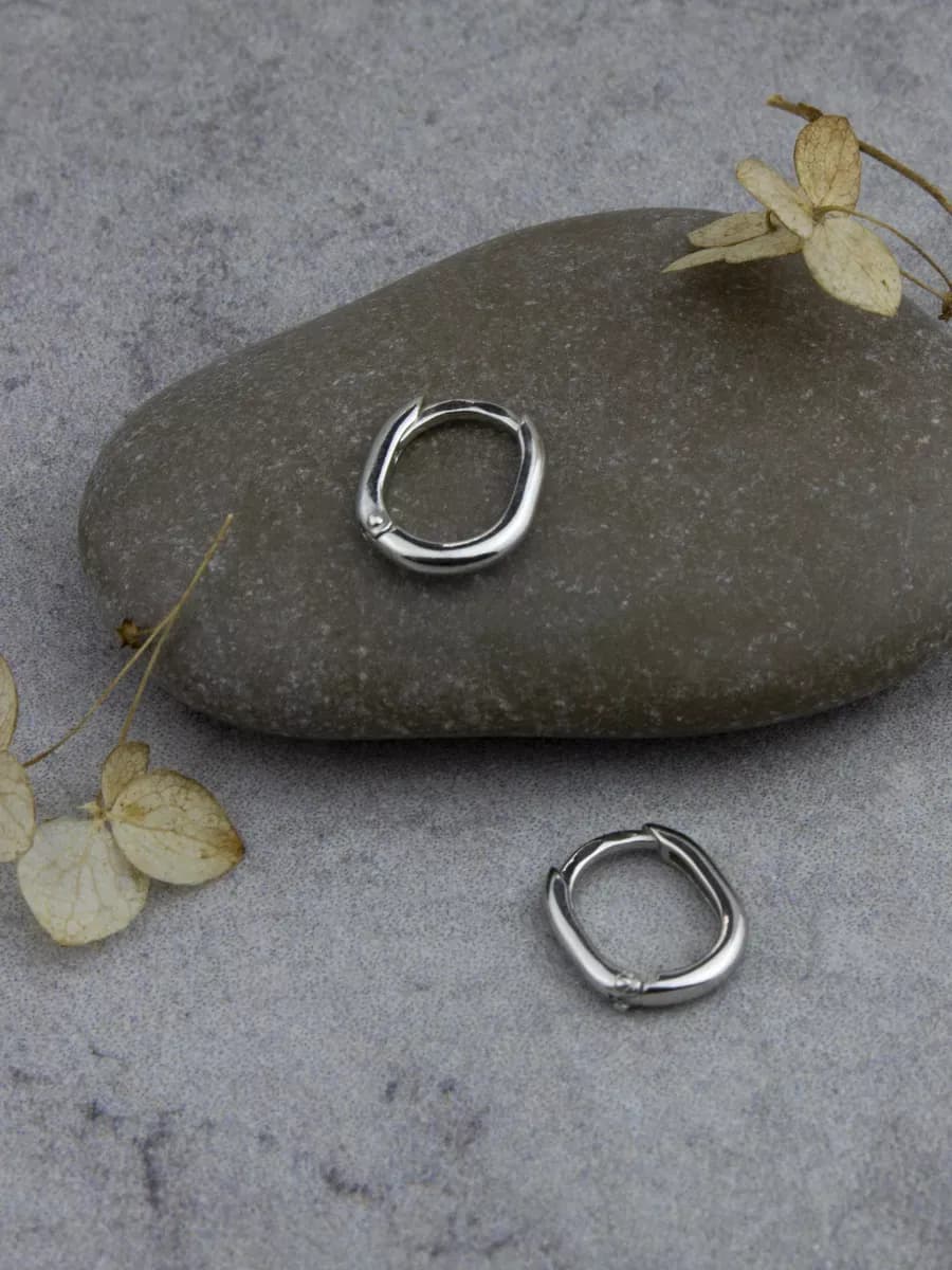 Серьги серебро конго