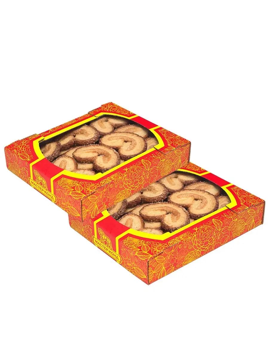 Печенье Валентинки (ушки) 2х200гр