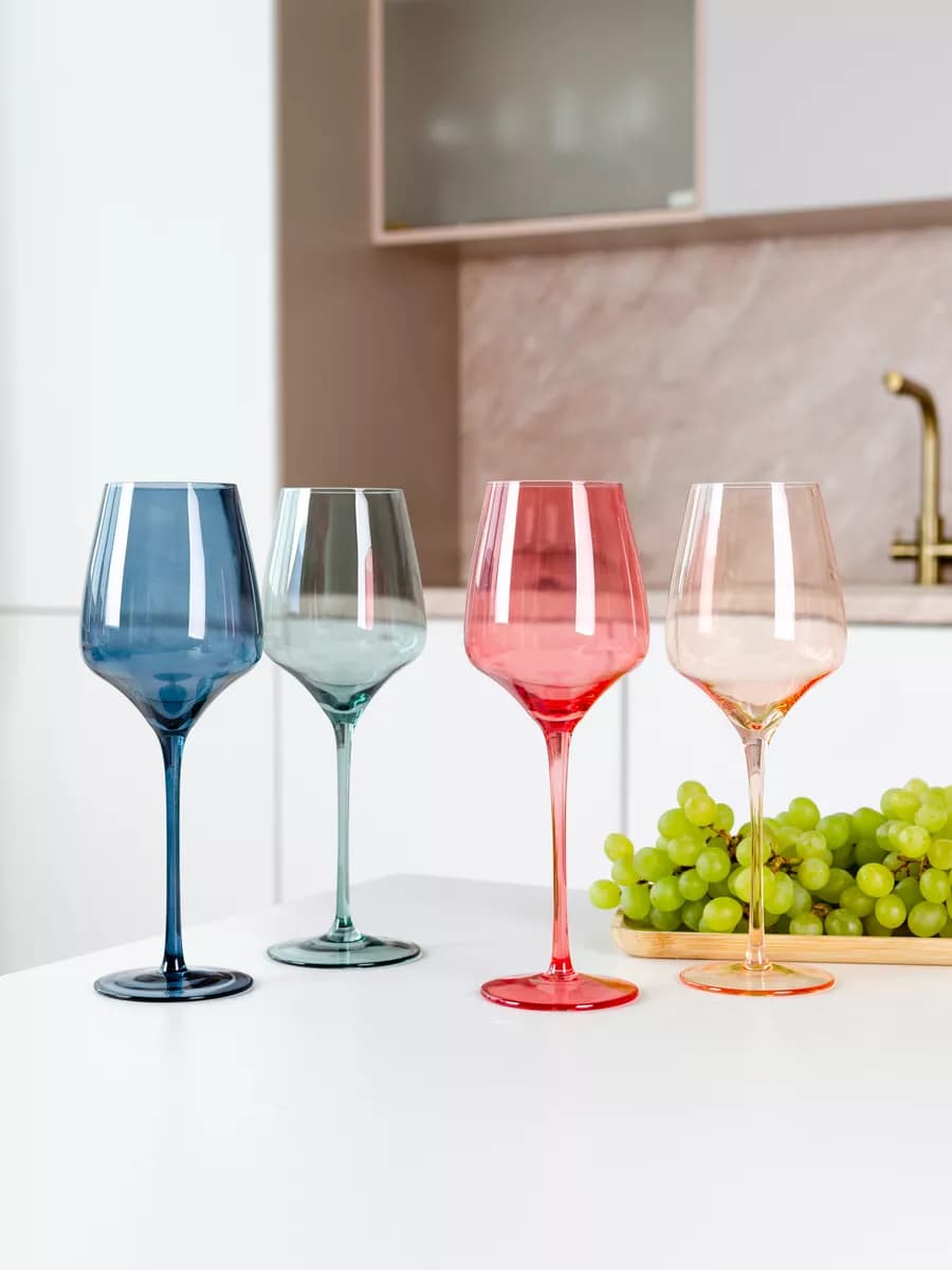 Бокалы для вина и шампанского 4 шт. набор - фото 1