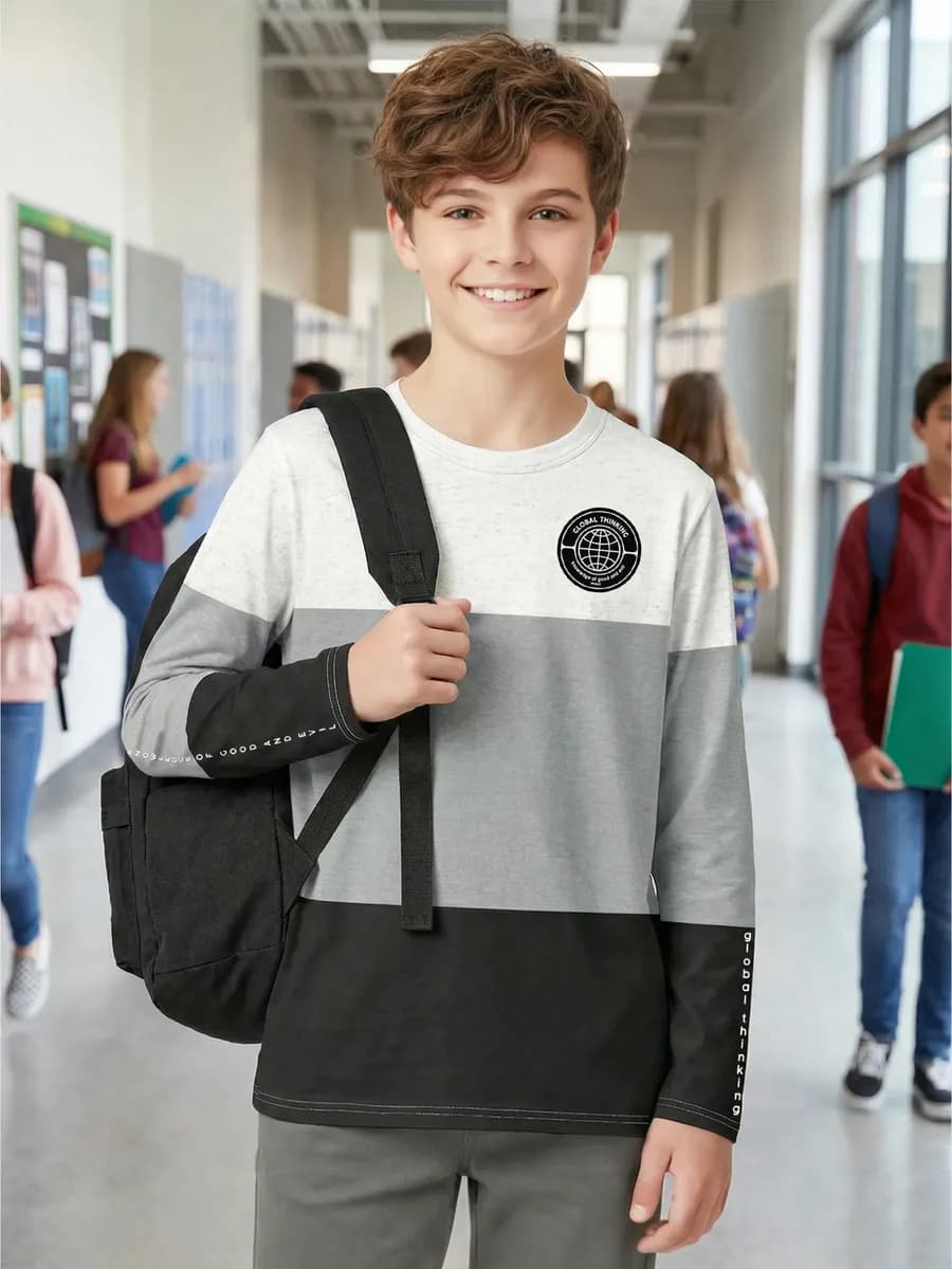 Лонгслив школьный для мальчика кофта для подростка