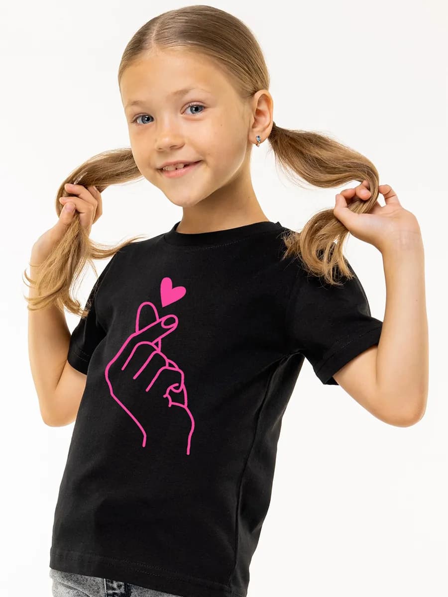 Футболка с принтом детская хлопковая - фото 1