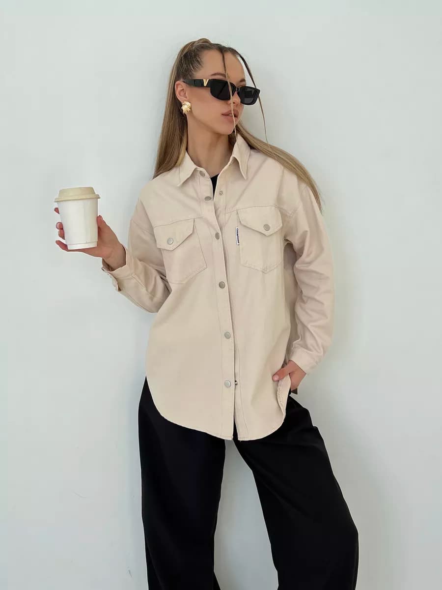 Джинсовая рубашка - фото 1