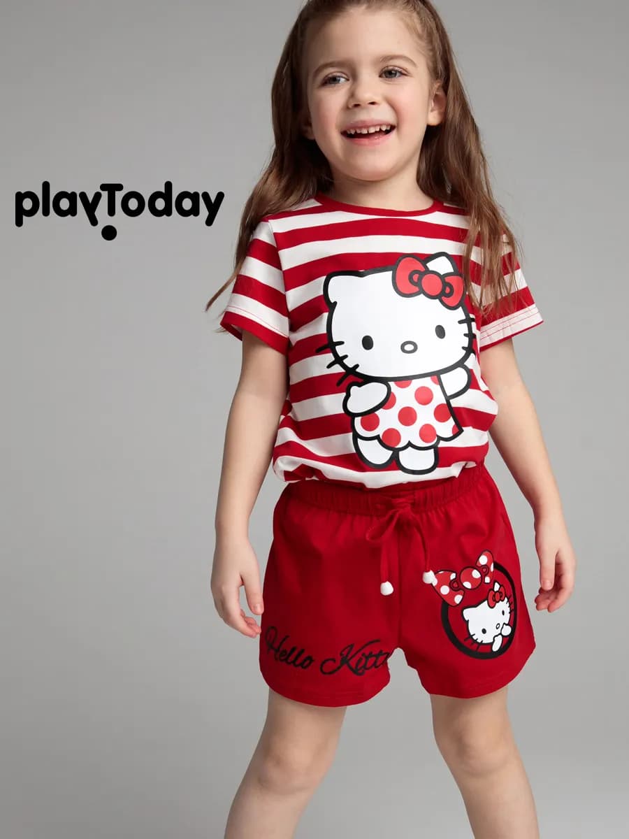 Костюм летний детский футболка шорты в садик