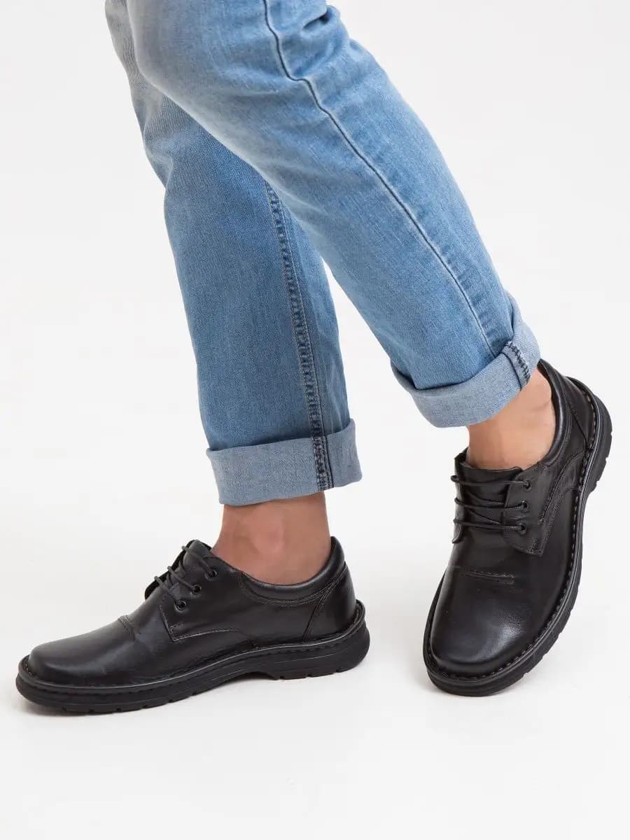 Полуботинки кожаные