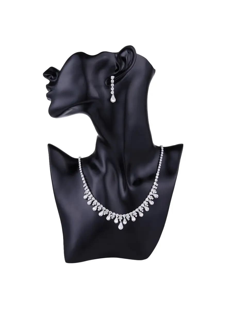 Набор бижутерии колье на шею украшение вечернее