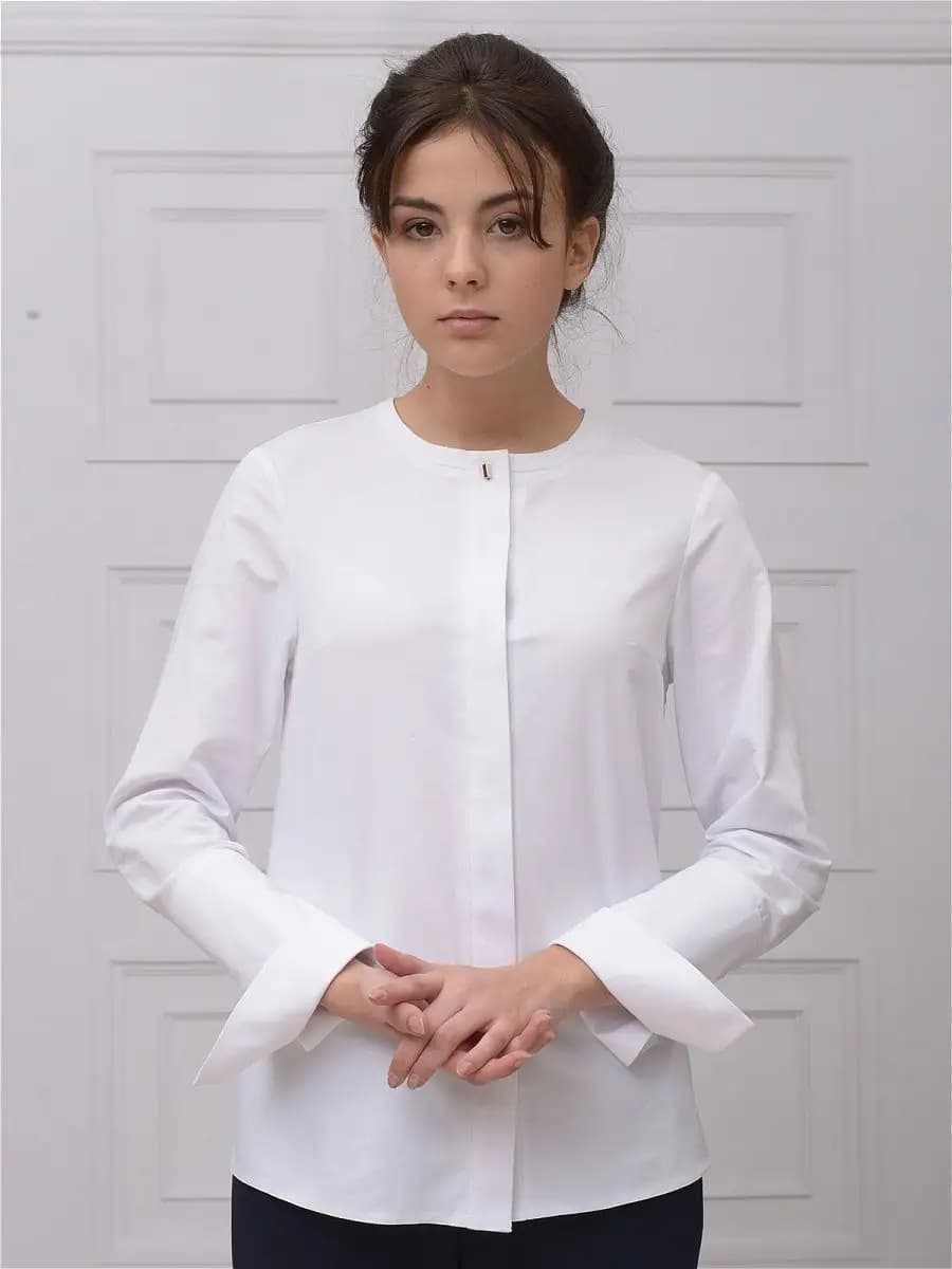 Блузка белая школьная