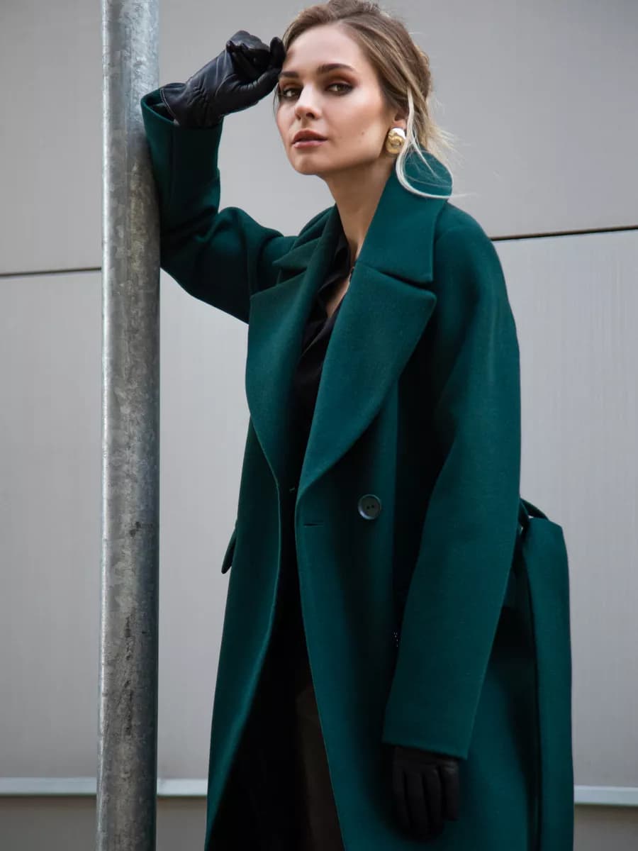 Пальто длинное весна-осень