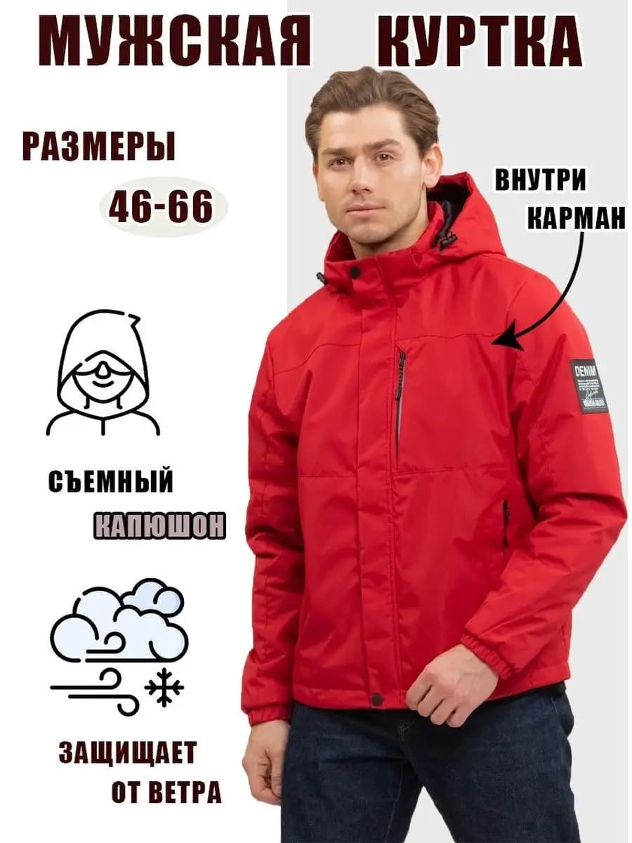 Куртка демисезонная с капюшоном