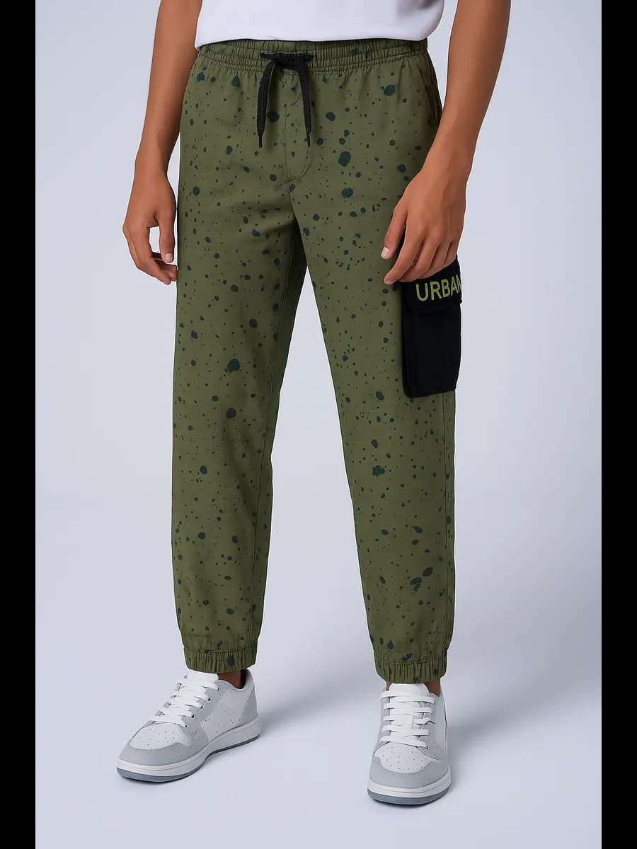 Брюки-карго из твила