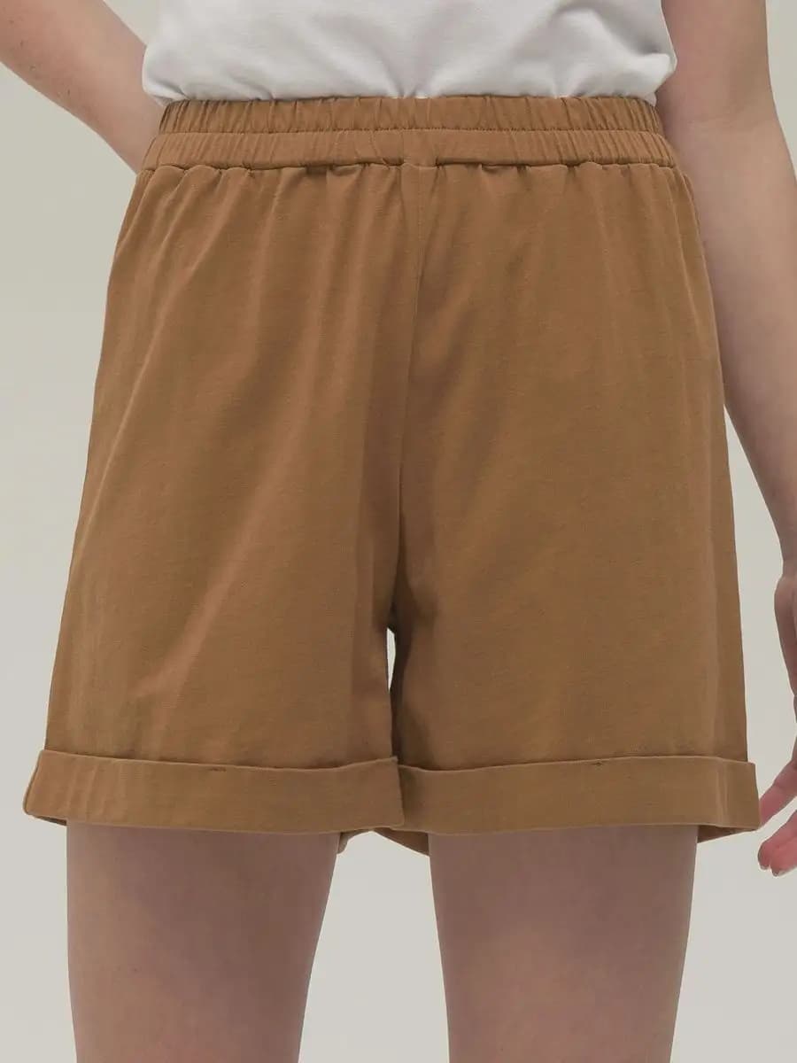 Шорты спортивные коричневые на лето