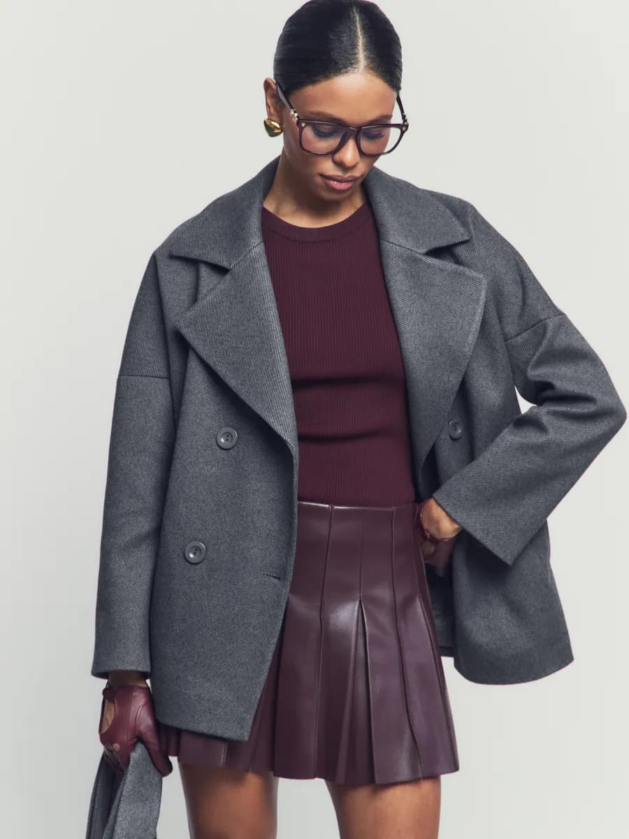 Пальто короткое демисезонное