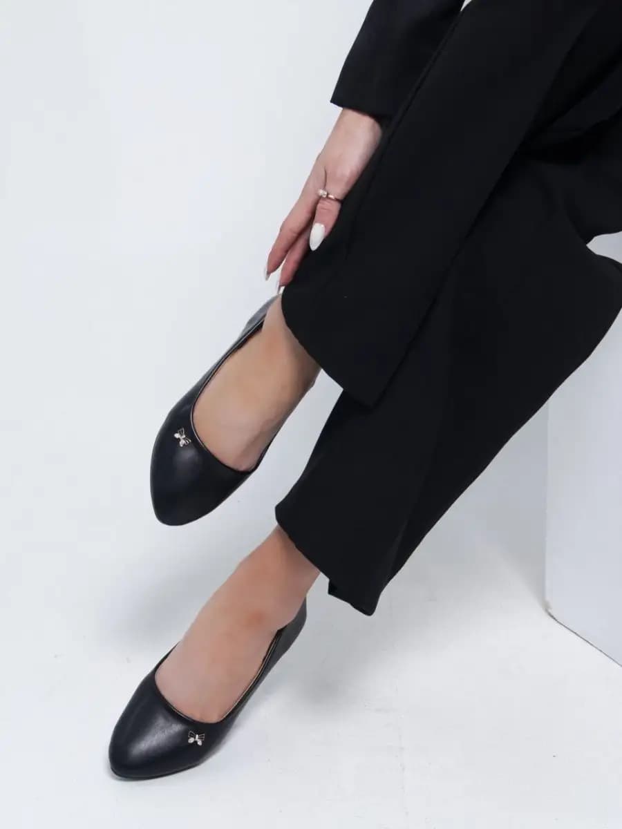 Балетки женские летние кожаные