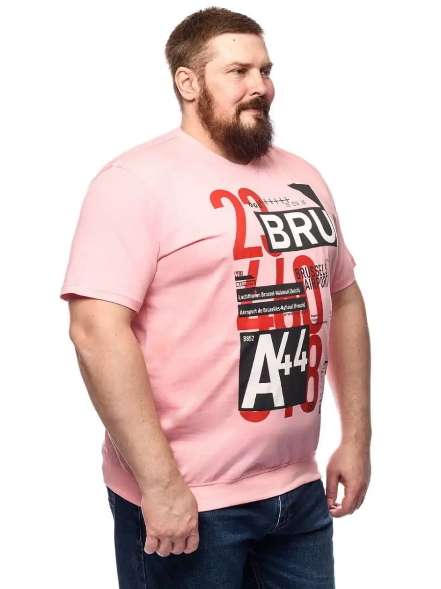 Футболка с мысиком на резинке снизу большой размер - фото 1