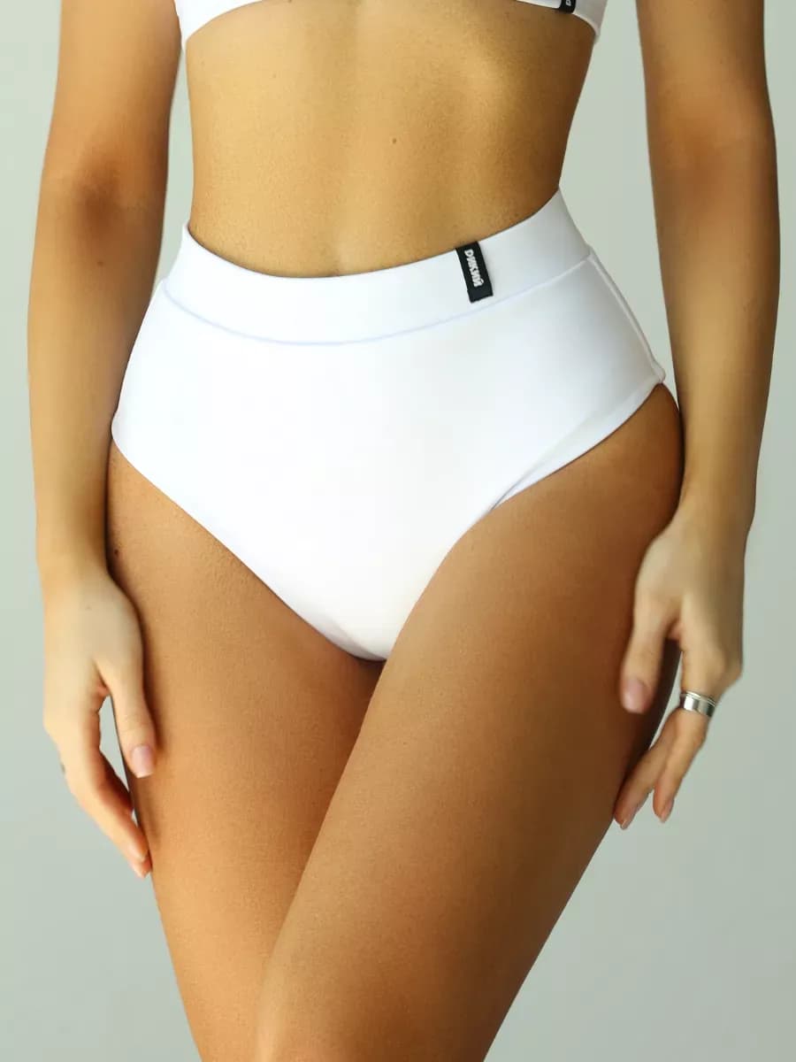 Плавки высокие трусы плавательные раздельного купальника - фото 1