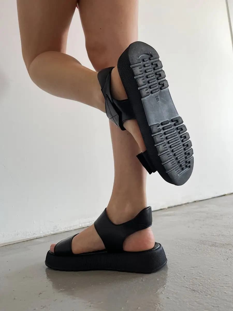 Босоножки на платформе сандалии натуральная кожа