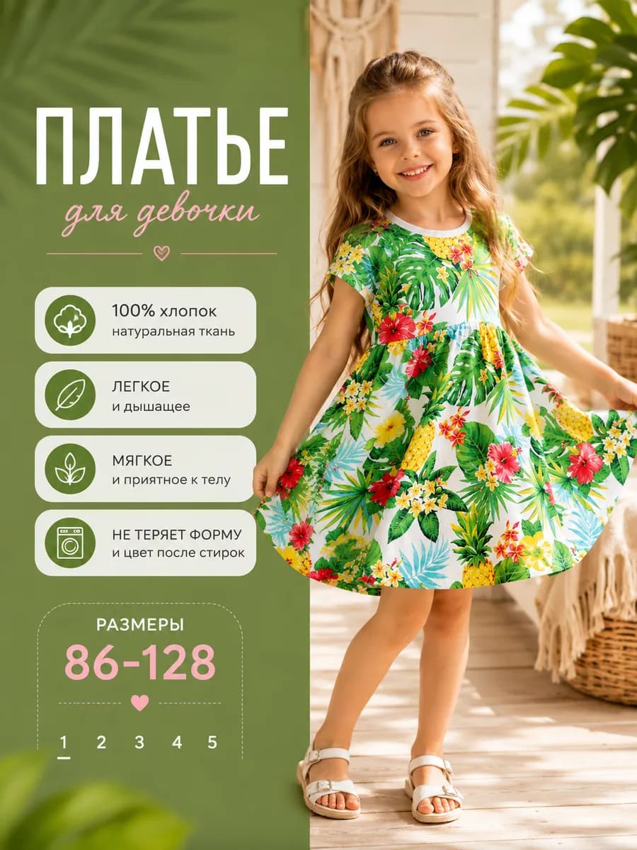 Платье летнее в садик