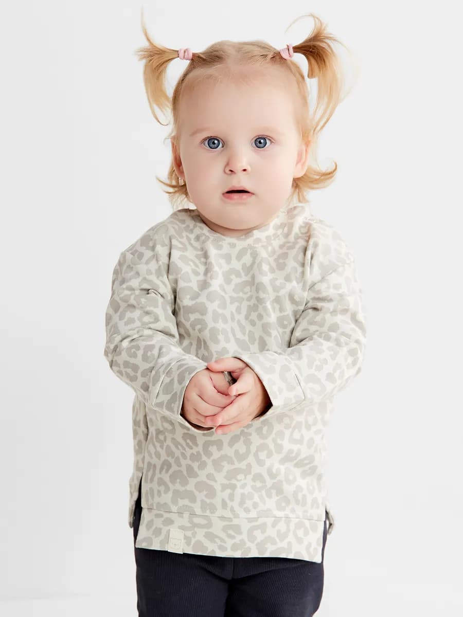 Джемпер для малышей хлопковый лонгслив