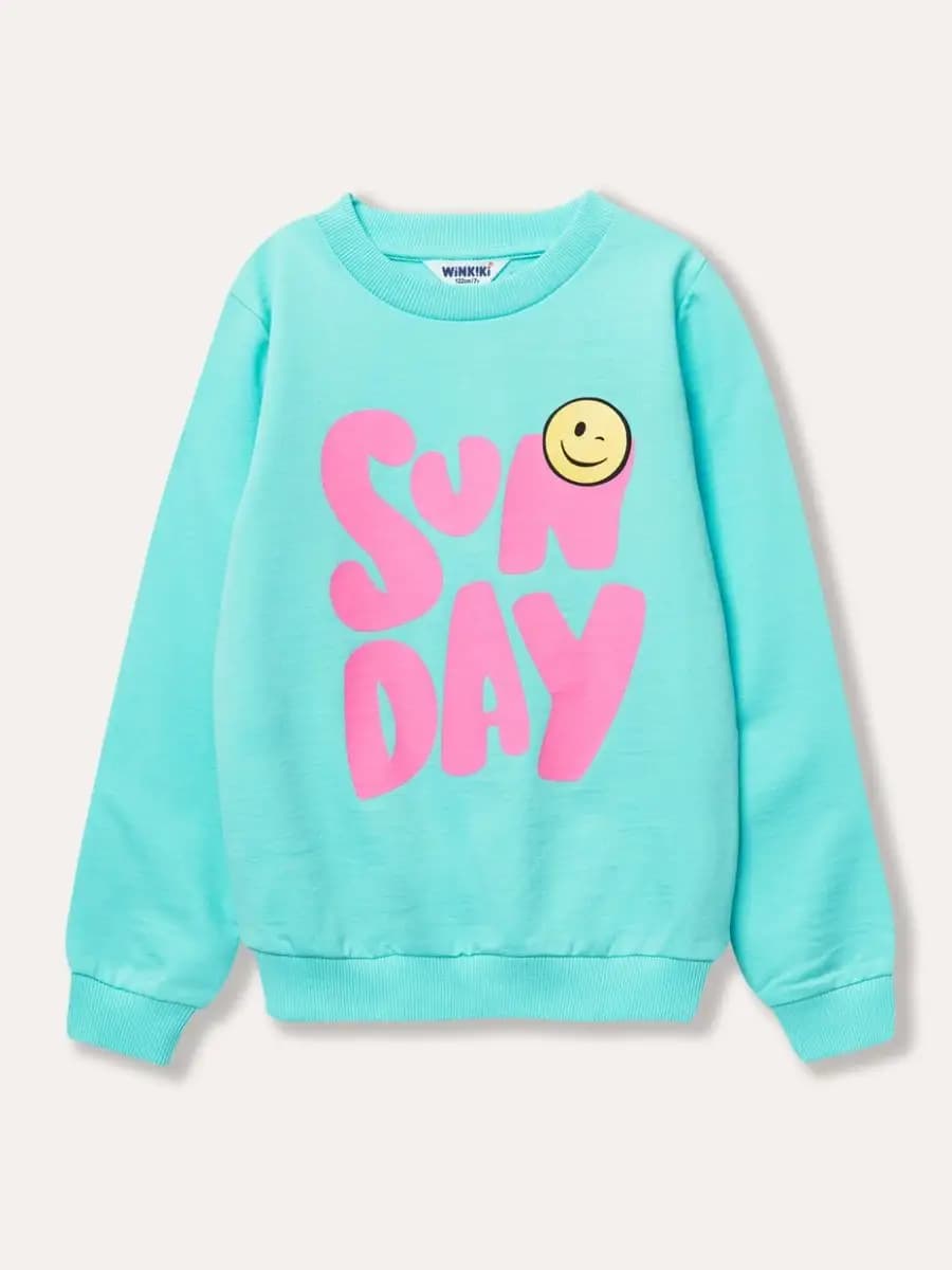 Свитшот для девочки с принтом