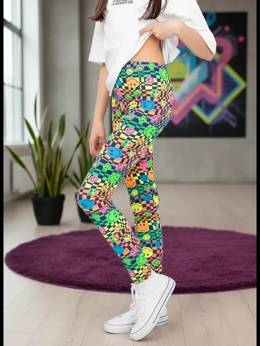 Спортивные лосины из хлопка для детей