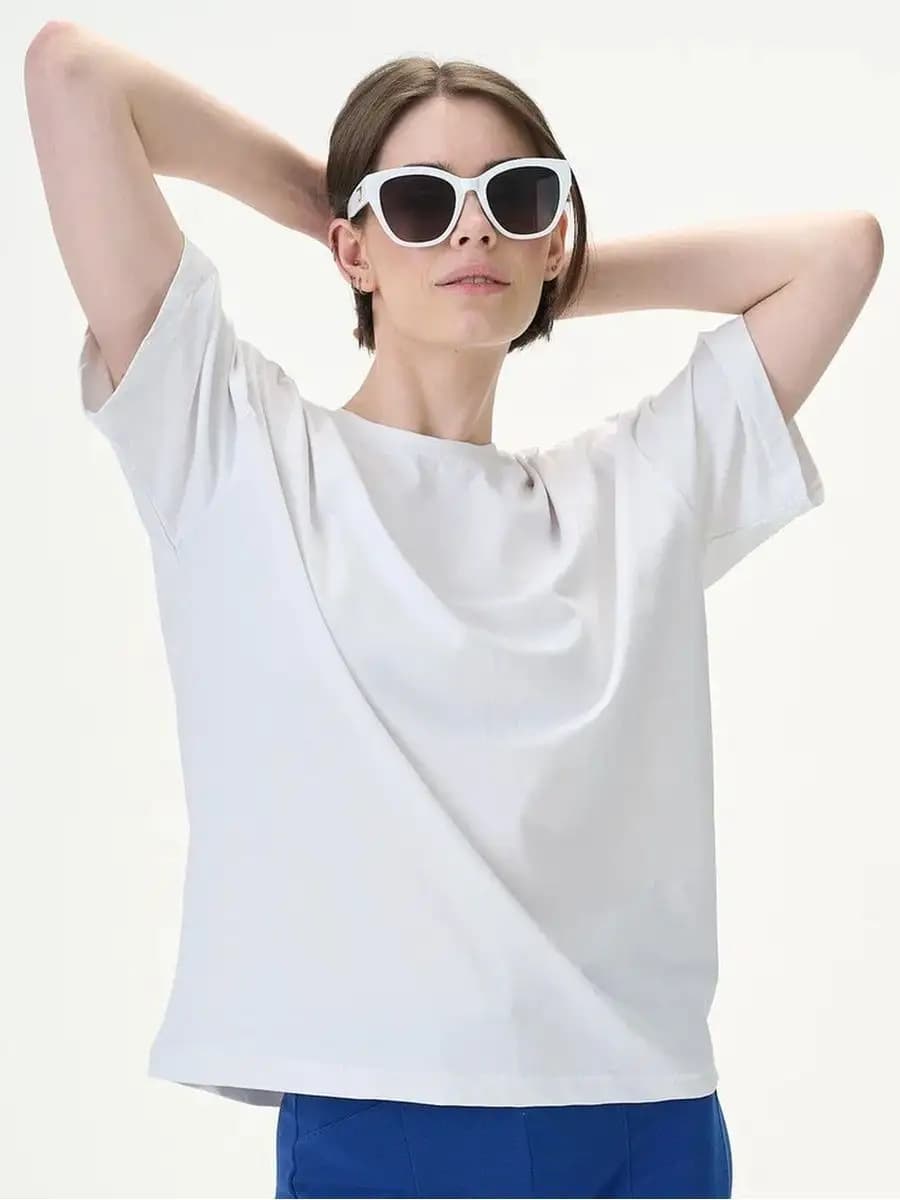 Футболка оверсайз однотонная