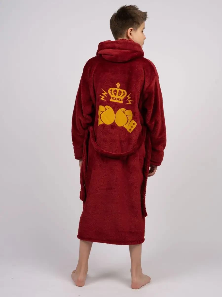 халат детский махровый с капюшоном