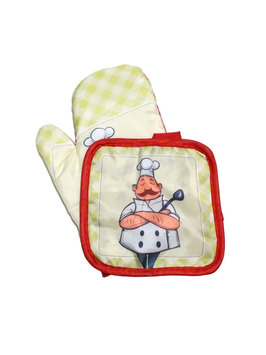 Прихватка кухонная и рукавица для горячей посуды GPH-30092