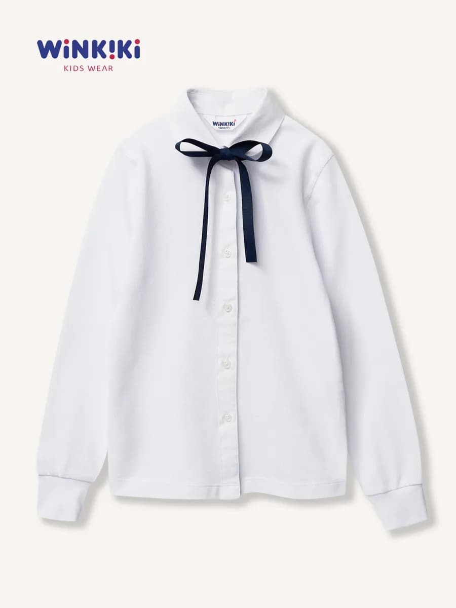 Блузка школьная нарядная с бантиком