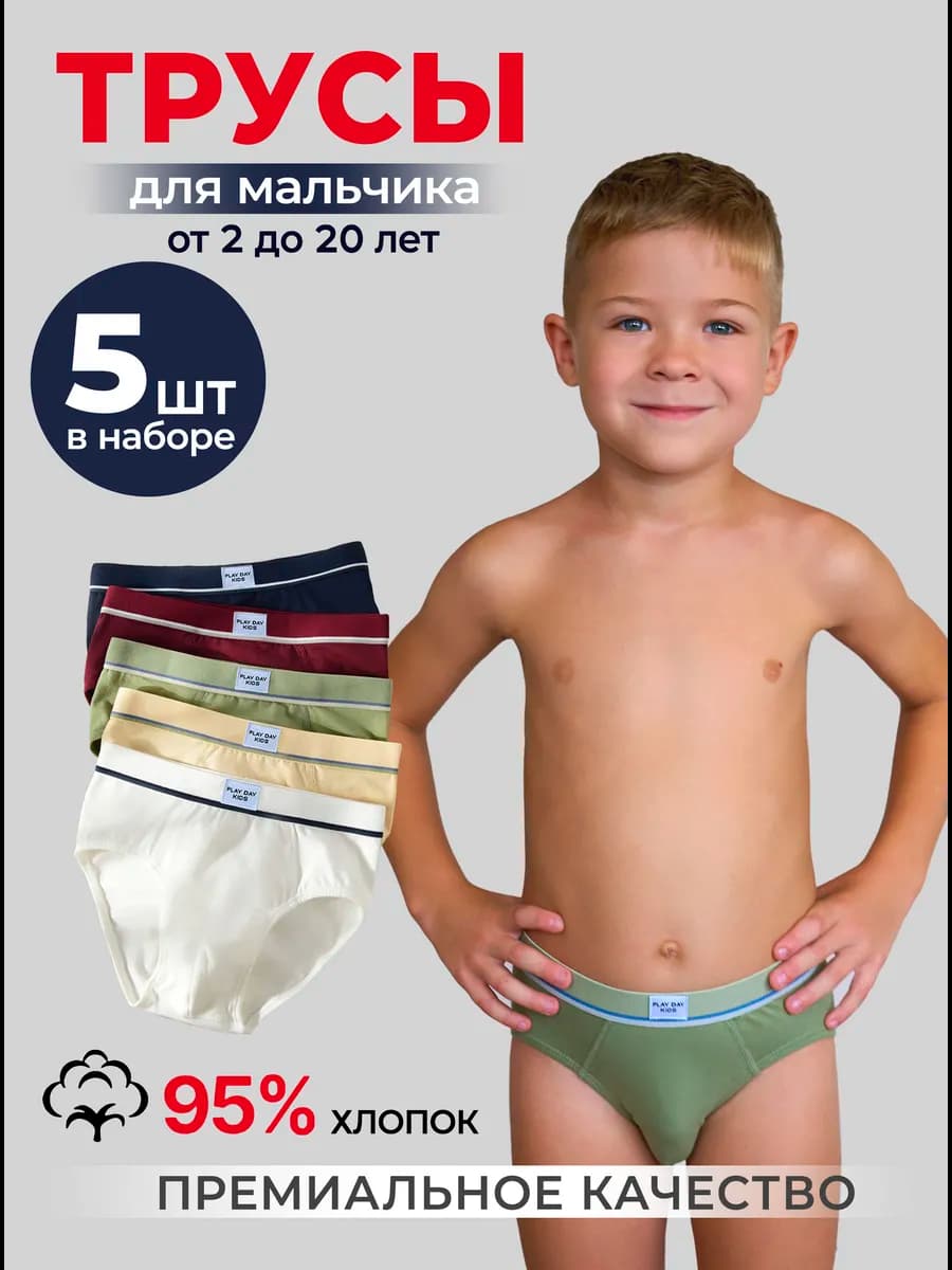 Трусы брифы набор 5 шт