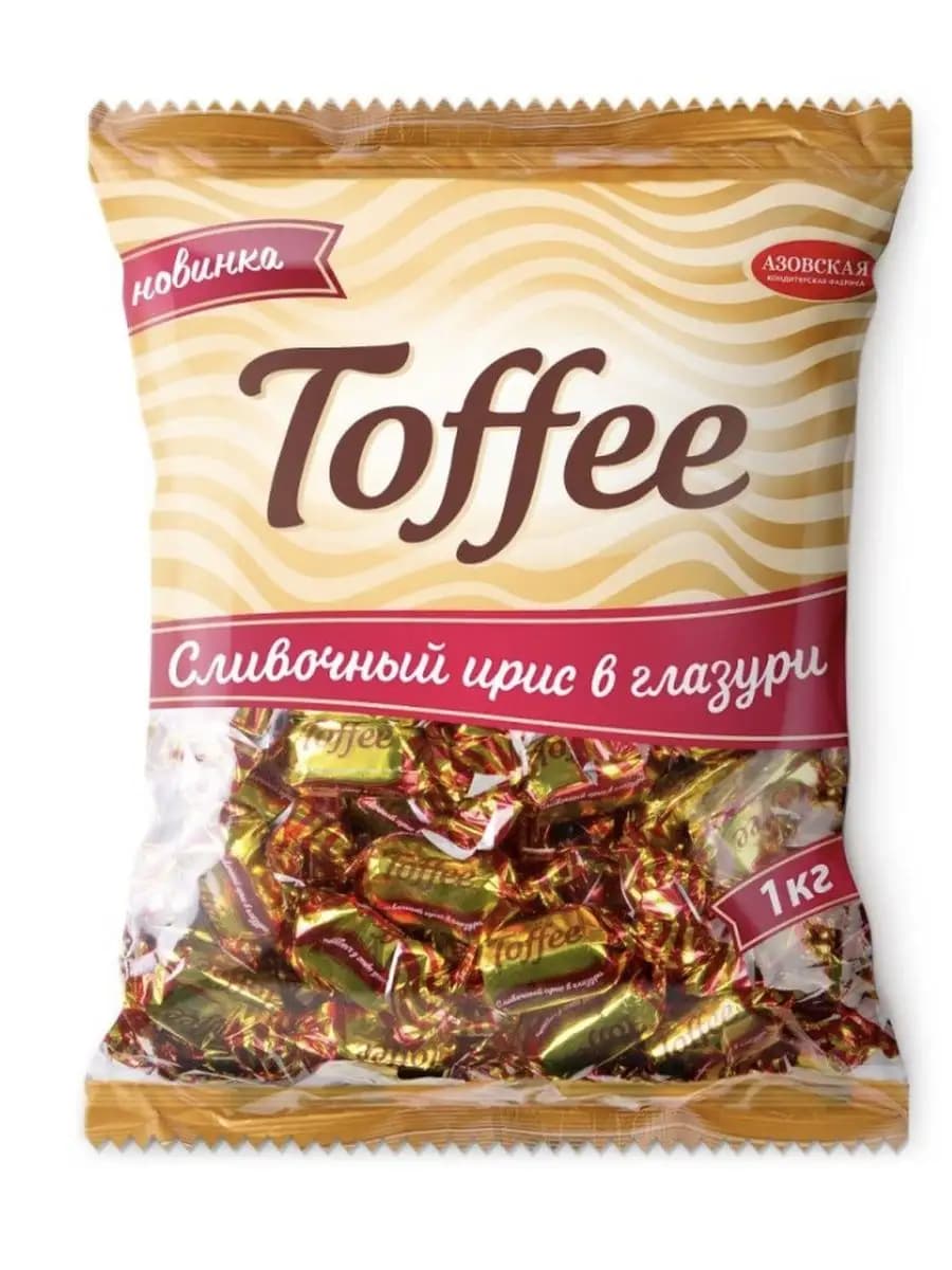 Ирис сливочный "Toffee" глазированный 1000гр