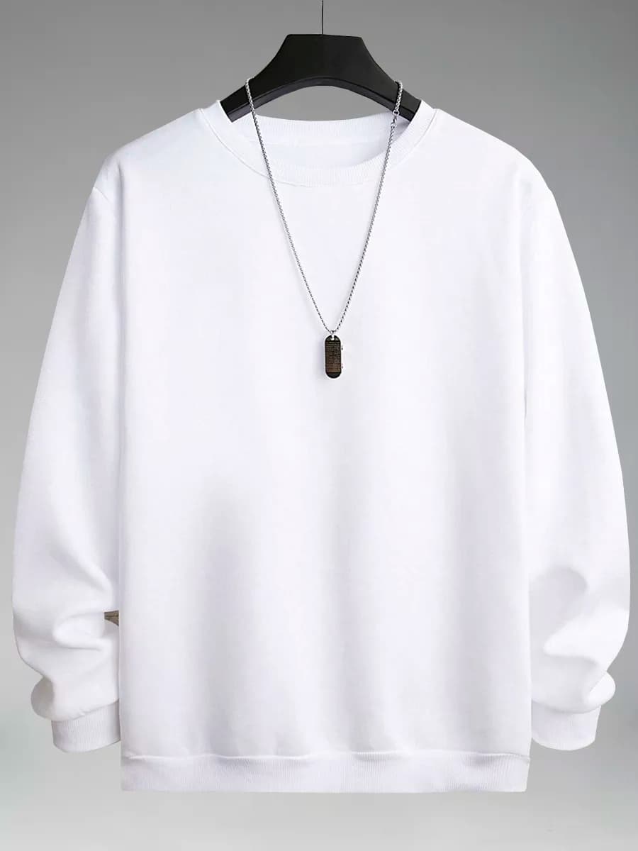 Свитшот базовый однотонный без начеса