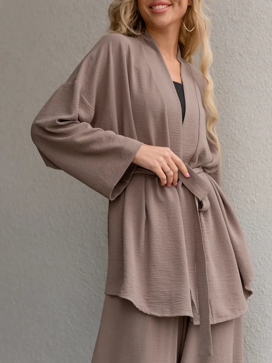 Костюм летний кимоно с брюками