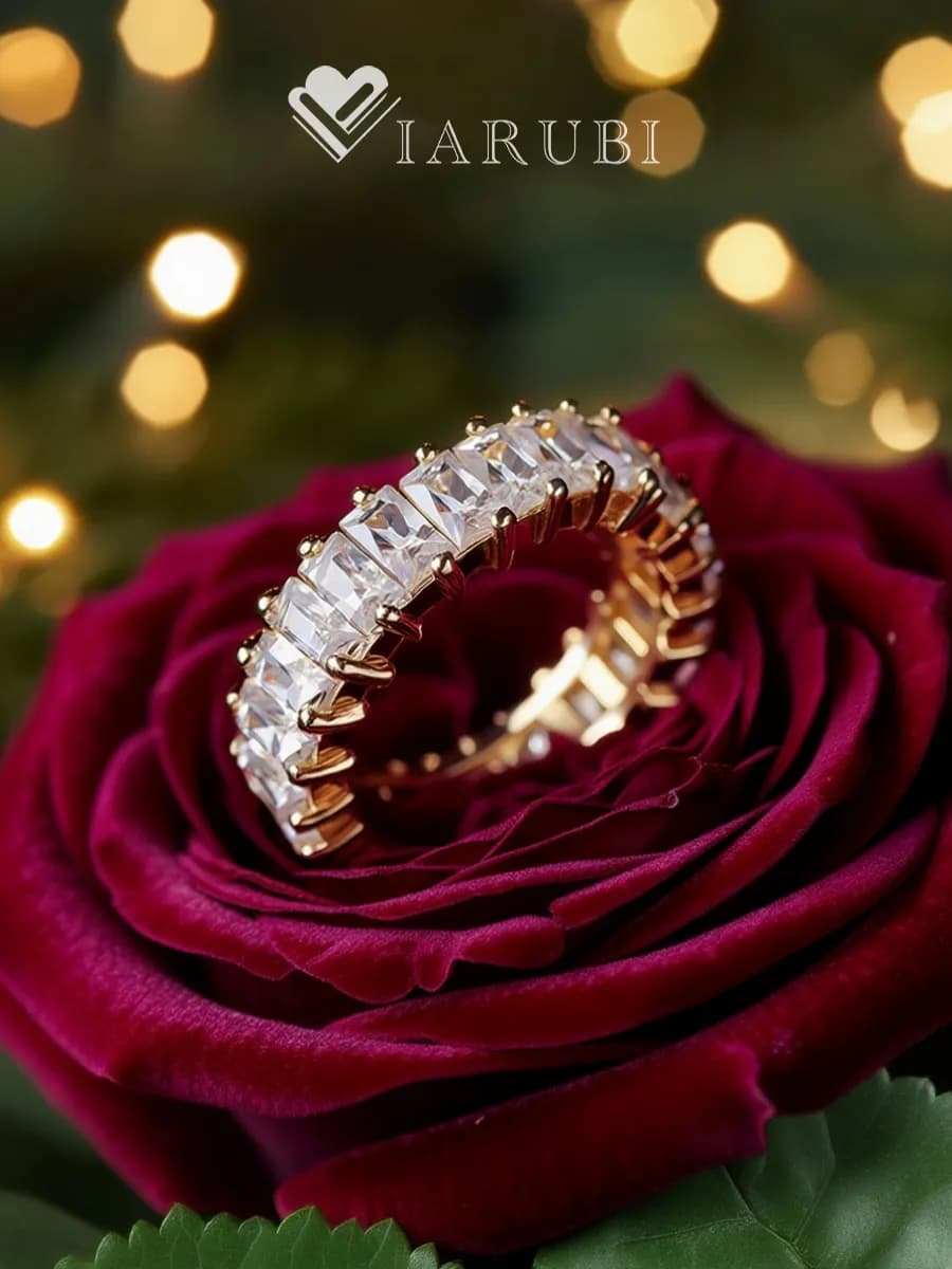 Кольцо дорожка вечернее бижутерия