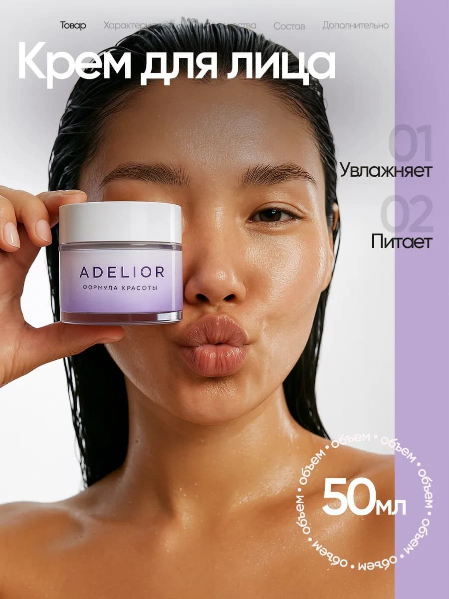 Крем для лица увлажняющий - фото 1