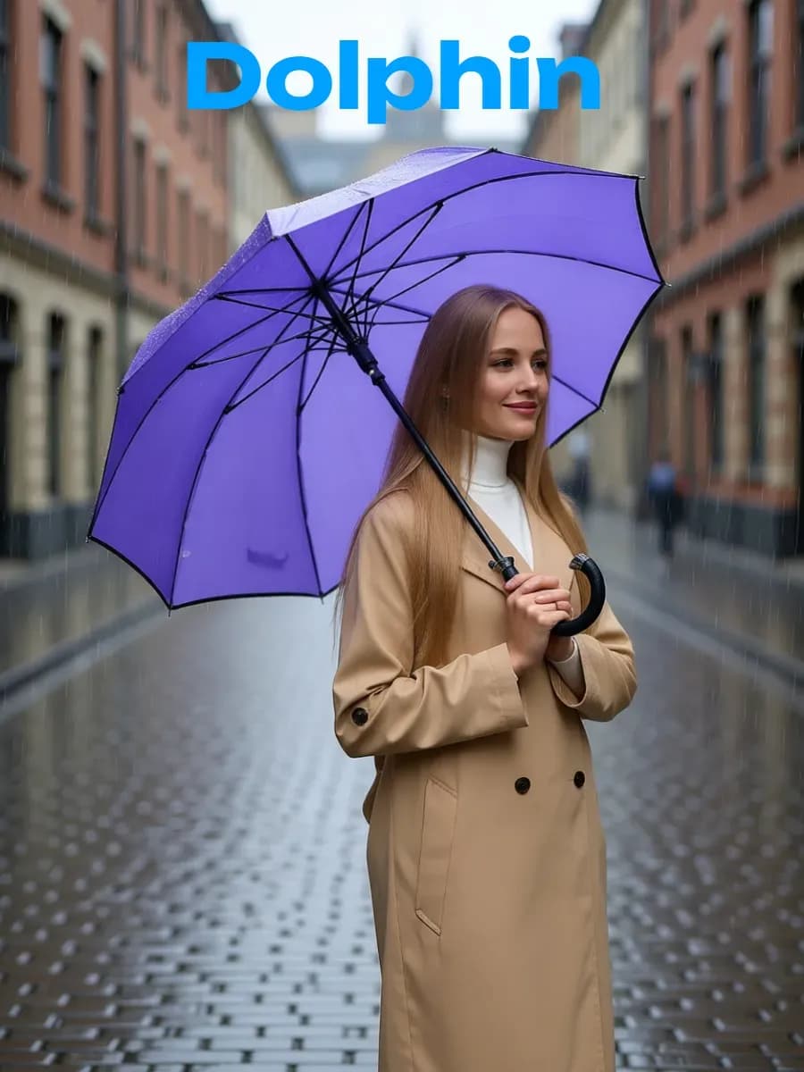 Зонт трость полуавтомат